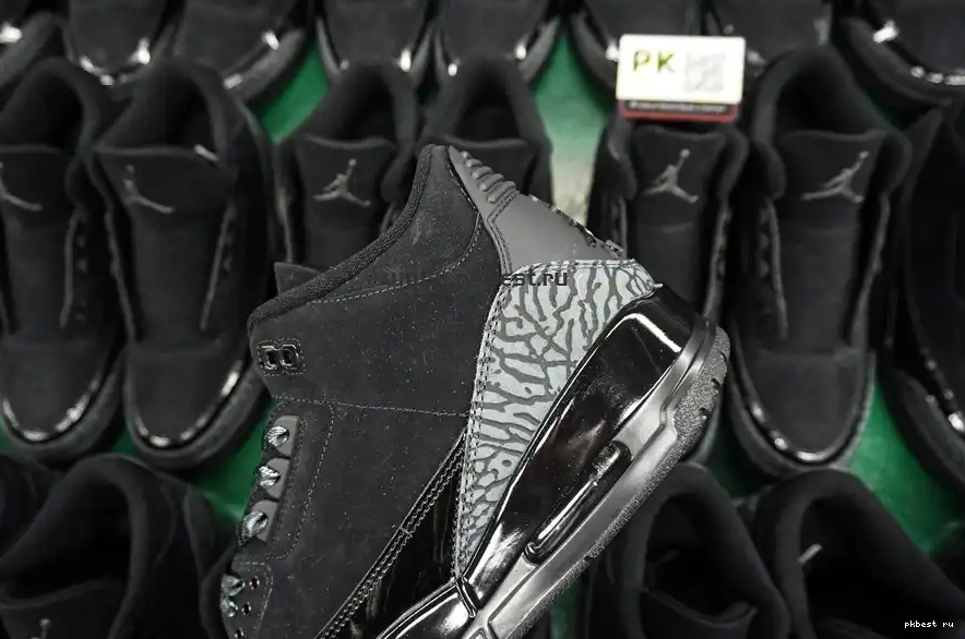 Retro GOD SHIP Jordan  RETAIL 3 Cat MATERIALS Air PK TO READY Black 0515